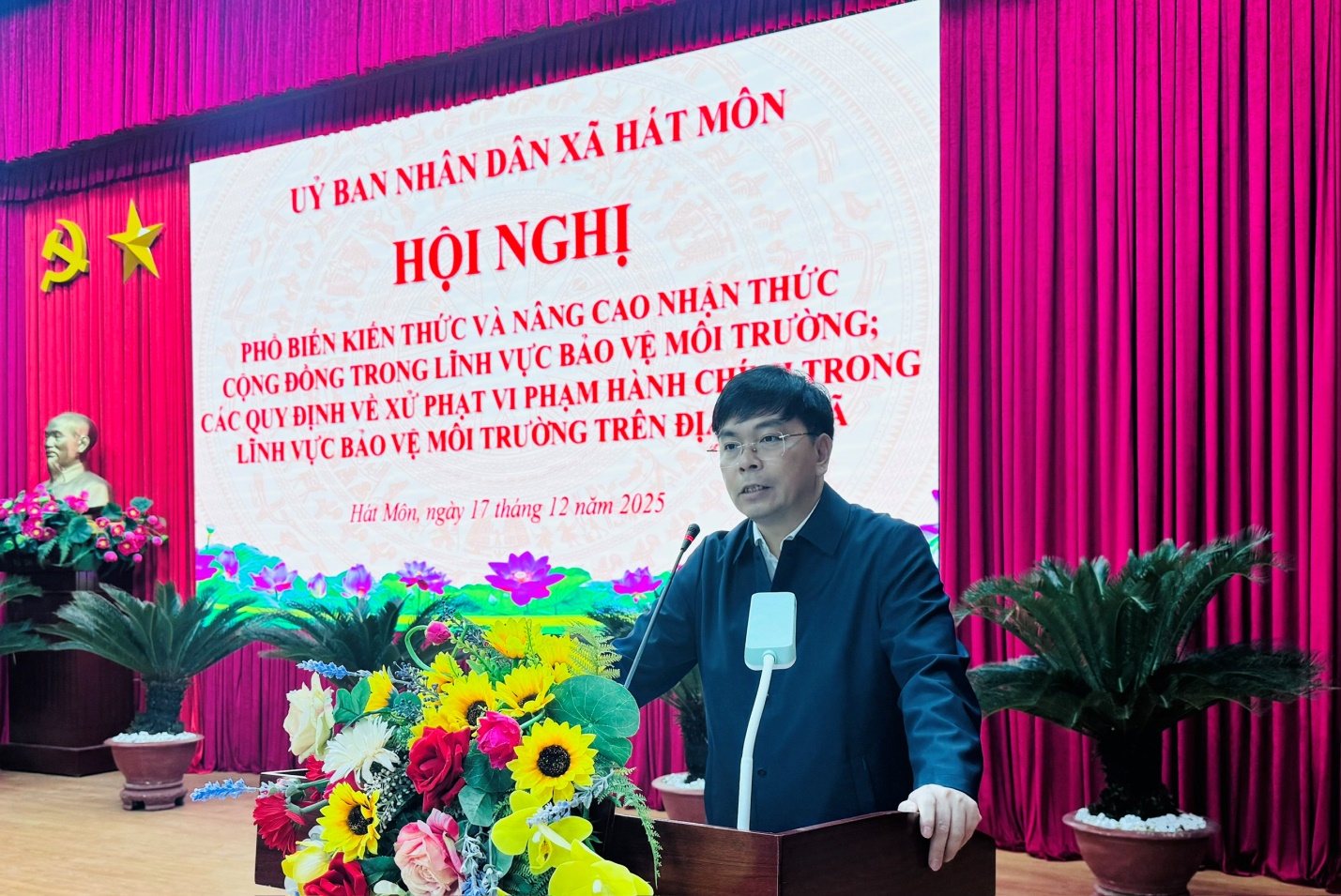 Hát Môn tổ chức Hội nghị phổ biến kiến thức, nâng cao nhận thức về bảo vệ môi trường- Ảnh 1.