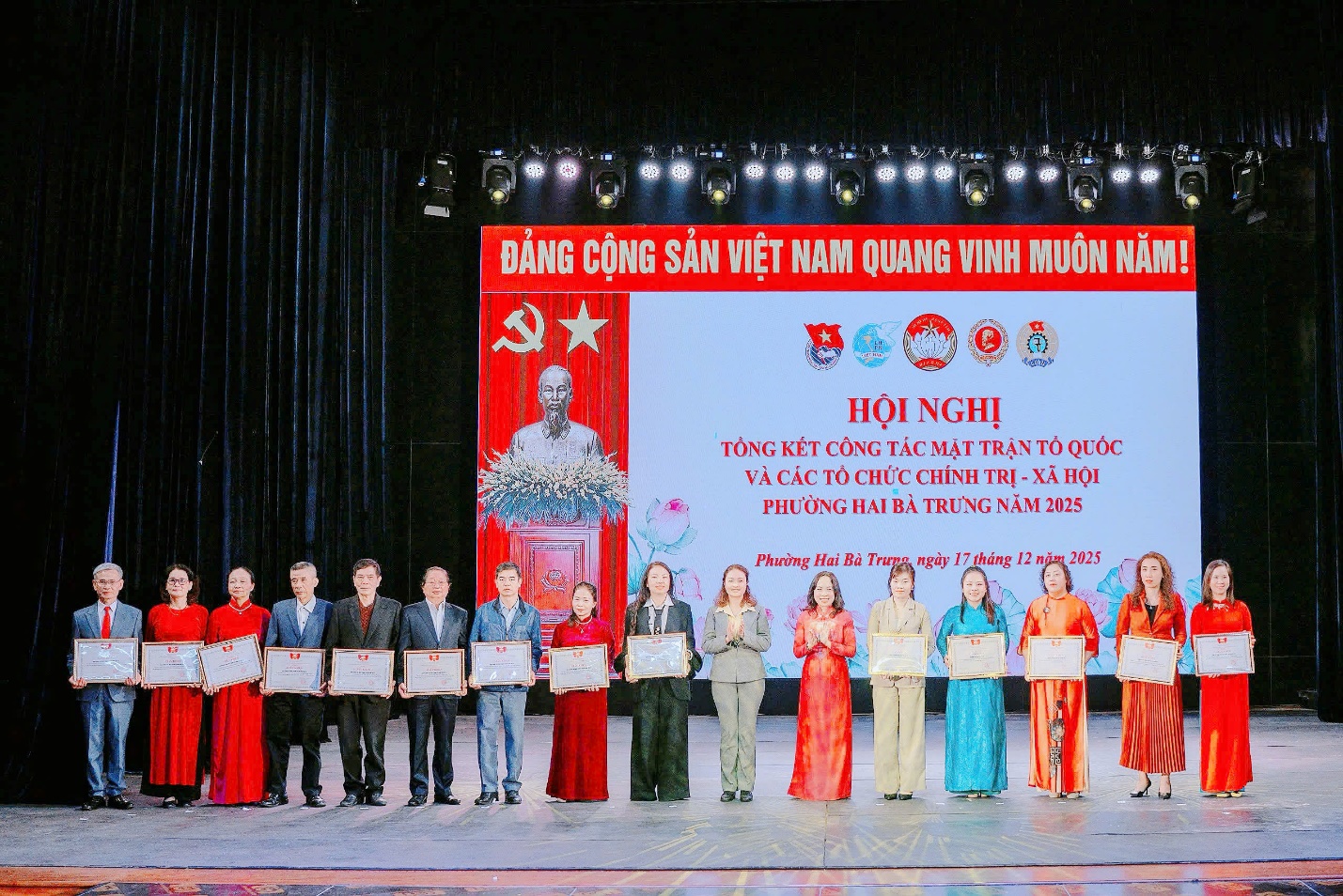 Hội nghị Tổng kết công tác Mặt trận Tổ quốc và các tổ chức chính trị - xã hội phường Hai Bà Trưng năm 2025.- Ảnh 6.