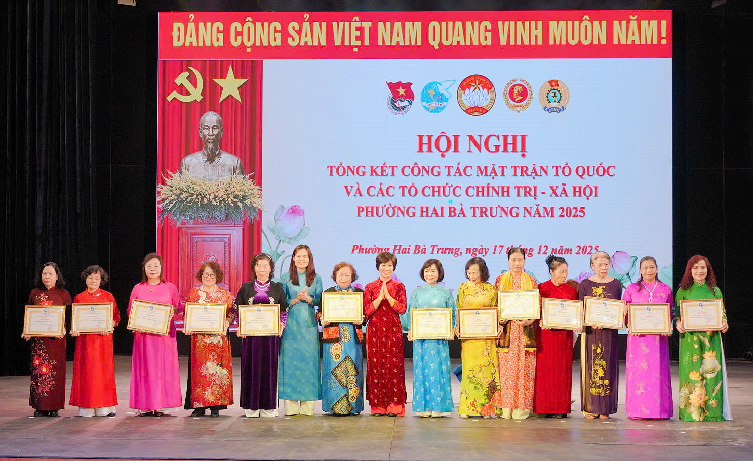 Hội nghị Tổng kết công tác Mặt trận Tổ quốc và các tổ chức chính trị - xã hội phường Hai Bà Trưng năm 2025.- Ảnh 9.