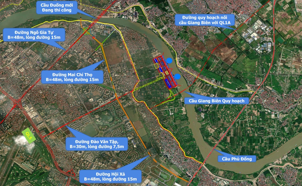 UBND phường Việt Hưng làm việc với Nhà đầu tư dự án Cảng thuỷ nội địa Giang Biên- Ảnh 2.