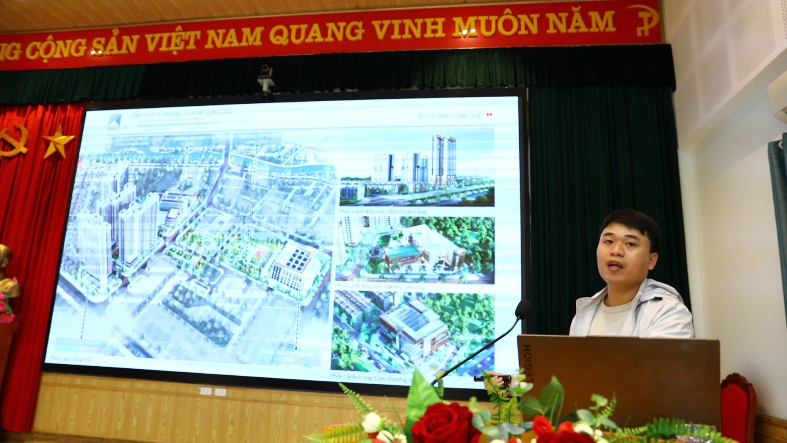 UBND xã tổ chức công bố Quy hoạch chi tiết tỷ lệ 1/500 dự án đầu tư xây dựng nhà ở cho lực lượng vũ trang Công an Nhân dân tại ô đất ký hiệu C3 thuộc quy hoạch phân khu đô thị S3, xã Sơn Đồng- Ảnh 1.