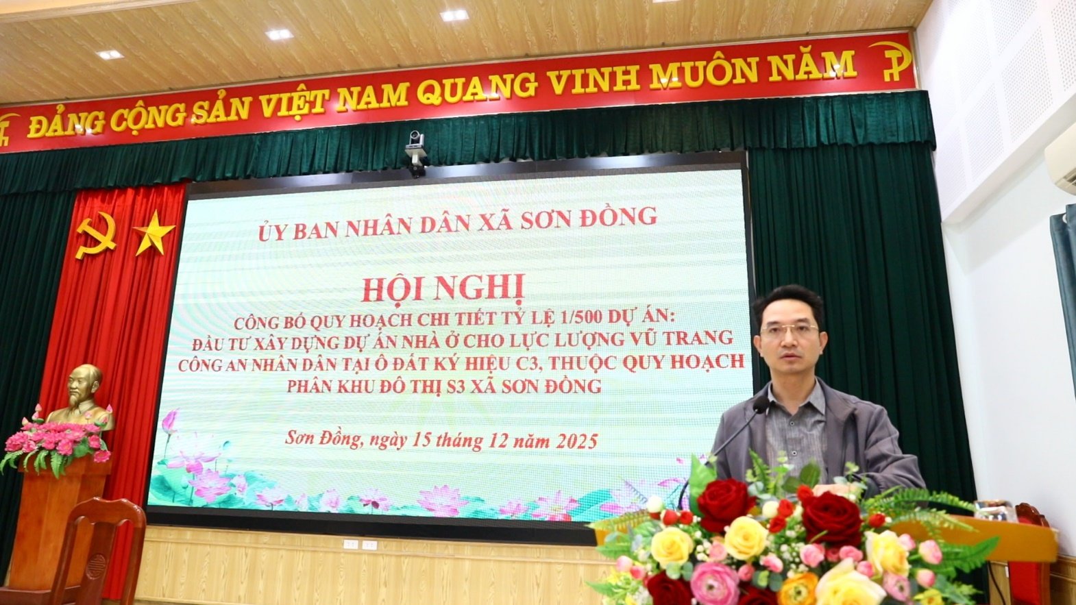 UBND xã tổ chức công bố Quy hoạch chi tiết tỷ lệ 1/500 dự án đầu tư xây dựng nhà ở cho lực lượng vũ trang Công an Nhân dân tại ô đất ký hiệu C3 thuộc quy hoạch phân khu đô thị S3, xã Sơn Đồng- Ảnh 7.