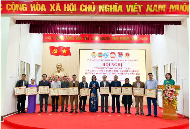 HỘI NGHỊ TỔNG KẾT CÔNG TÁC MẶT TRẬN VÀ CÁC TỔ CHỨC CHÍNH TRỊ – XÃ HỘI XÃ NGỌC HỒI NĂM 2025.- Ảnh 4.
