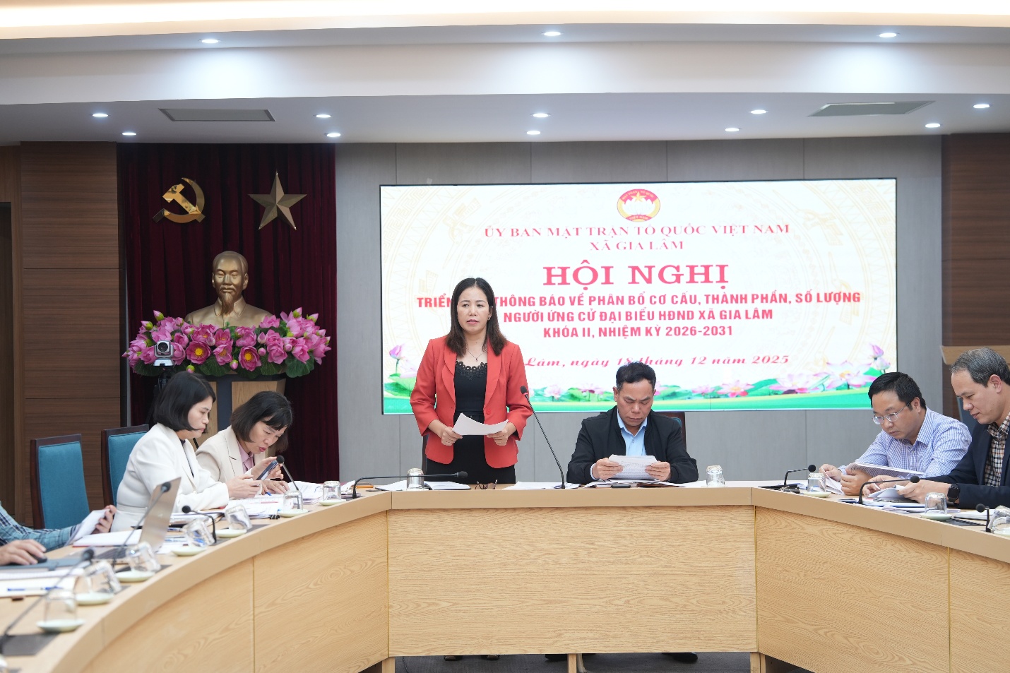 Ủy ban MTTQ Việt Nam xã triển khai thông báo về cơ cấu, thành phần, số lượng người ứng cử đại biểu HĐND xã Gia Lâm khóa II, nhiệm kỳ 2026-2031- Ảnh 4.