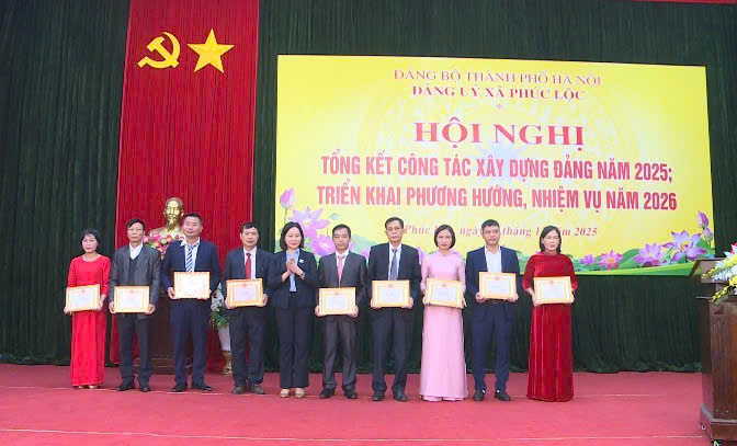Đảng uỷ xã Phúc Lộc tổng kết công tác xây dựng Đảng năm 2025- Ảnh 8.