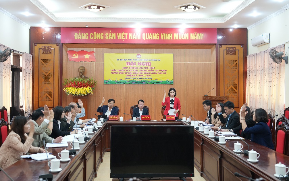 Quảng Oai tổ chức Hội nghị hiệp thương lần thứ Nhất thoả thuận về cơ cấu, thành phần, số lượng người ứng cử đại biểu HĐND xã nhiệm kỳ 2026 – 2031