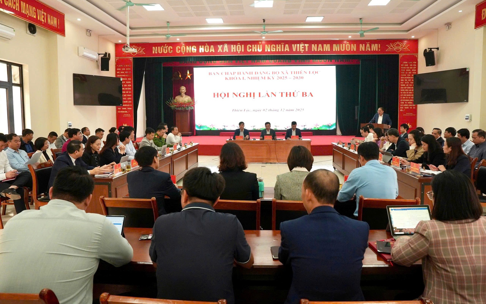Hội nghị lần thứ Ba Ban chấp hành Đảng bộ xã Thiên Lộc khóa I, nhiệm kỳ 2025 – 2030