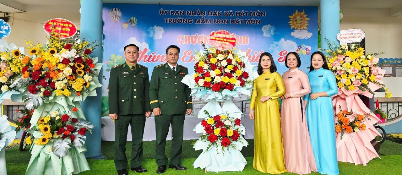 Chương trình chúng em là chiến sỹ trường mầm non Hát Môn- Ảnh 2.