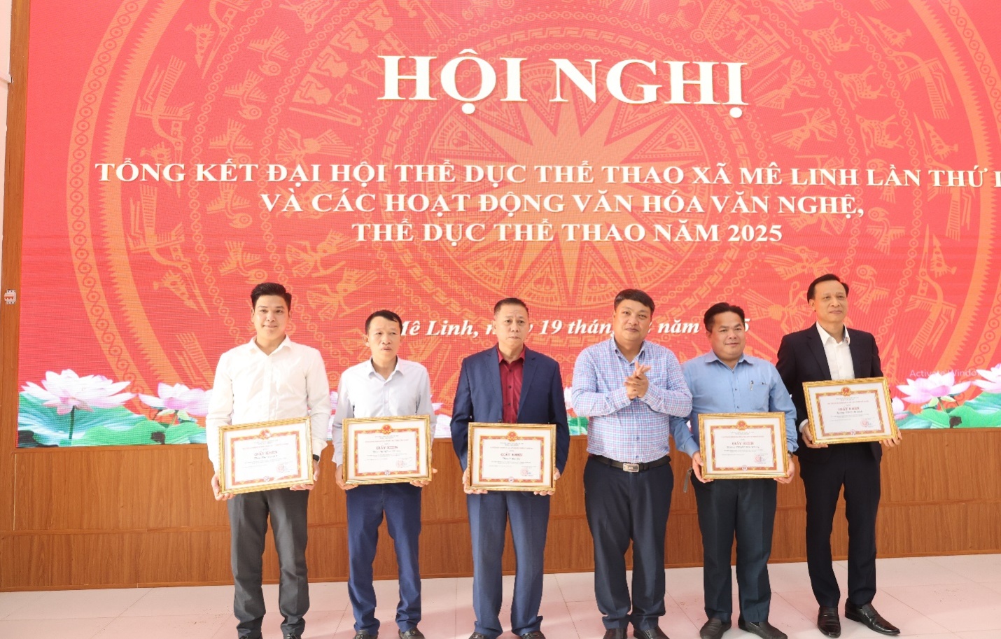 Mê Linh: Tổng kết Đại hội thể dục thể thao lần thứ I và các hoạt động văn hóa văn nghệ, thể dục thể thao năm 2025.- Ảnh 1.