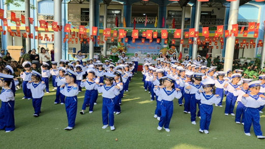 Chương trình chúng em là chiến sỹ trường mầm non Hát Môn- Ảnh 6.