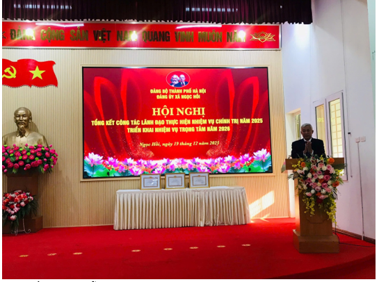 ĐẢNG BỘ XÃ NGỌC HỒI TỔNG KẾT CÔNG TÁC LÃNH ĐẠO NĂM 2025, TRIỂN KHAI NHIỆM VỤ TRỌNG TÂM NĂM 2026.- Ảnh 4.