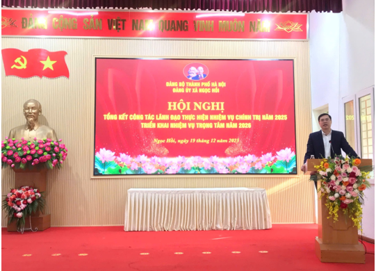 ĐẢNG BỘ XÃ NGỌC HỒI TỔNG KẾT CÔNG TÁC LÃNH ĐẠO NĂM 2025, TRIỂN KHAI NHIỆM VỤ TRỌNG TÂM NĂM 2026.- Ảnh 5.