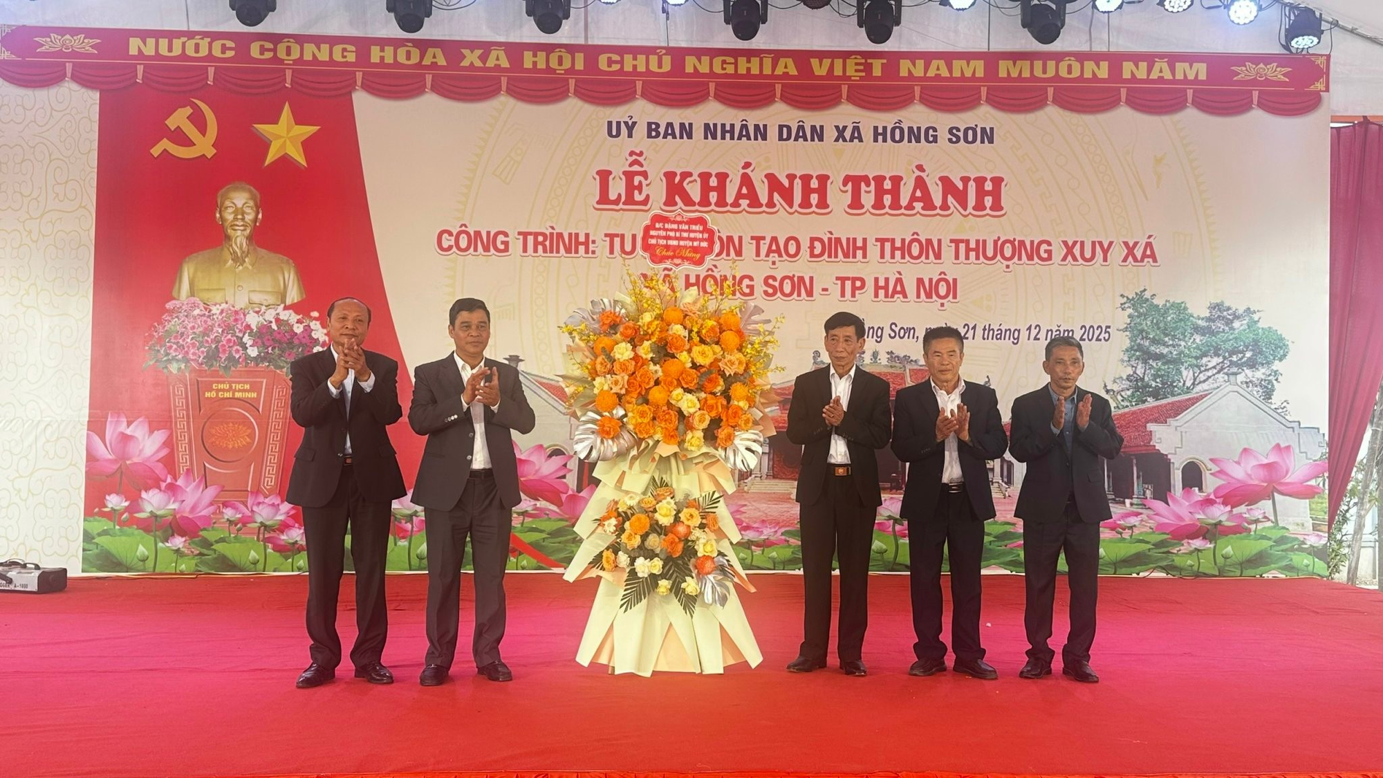 Hồng Sơn khánh thành Đình làng thôn Thượng Xuy Xá- Ảnh 1.