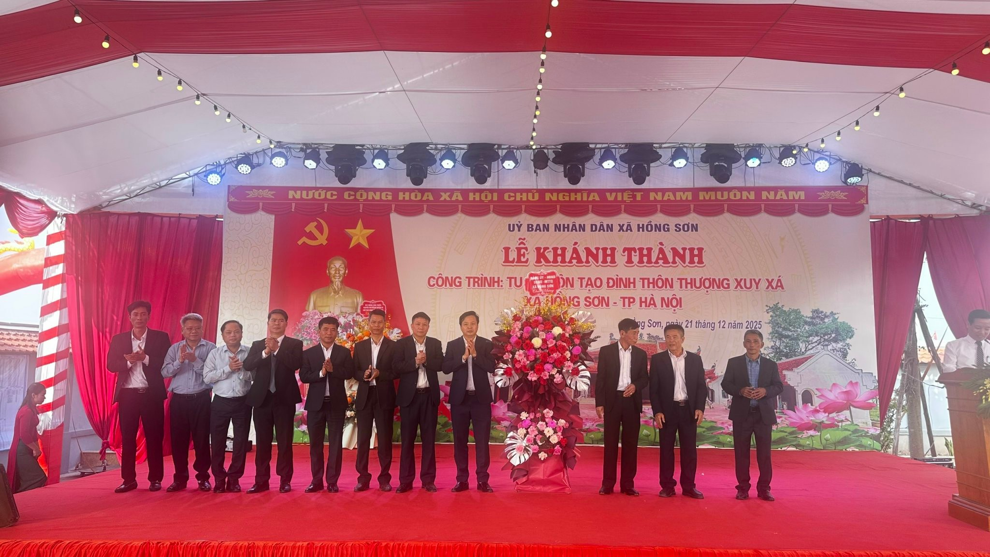 Hồng Sơn khánh thành Đình làng thôn Thượng Xuy Xá- Ảnh 2.