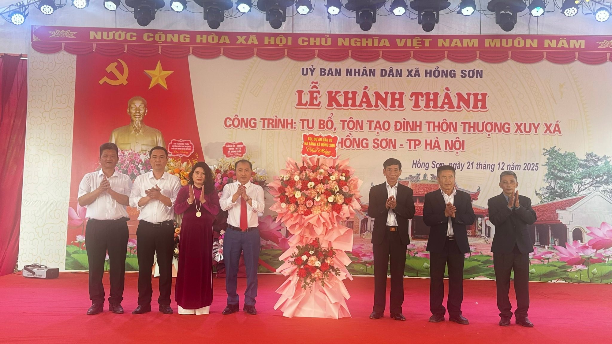 Hồng Sơn khánh thành Đình làng thôn Thượng Xuy Xá- Ảnh 3.