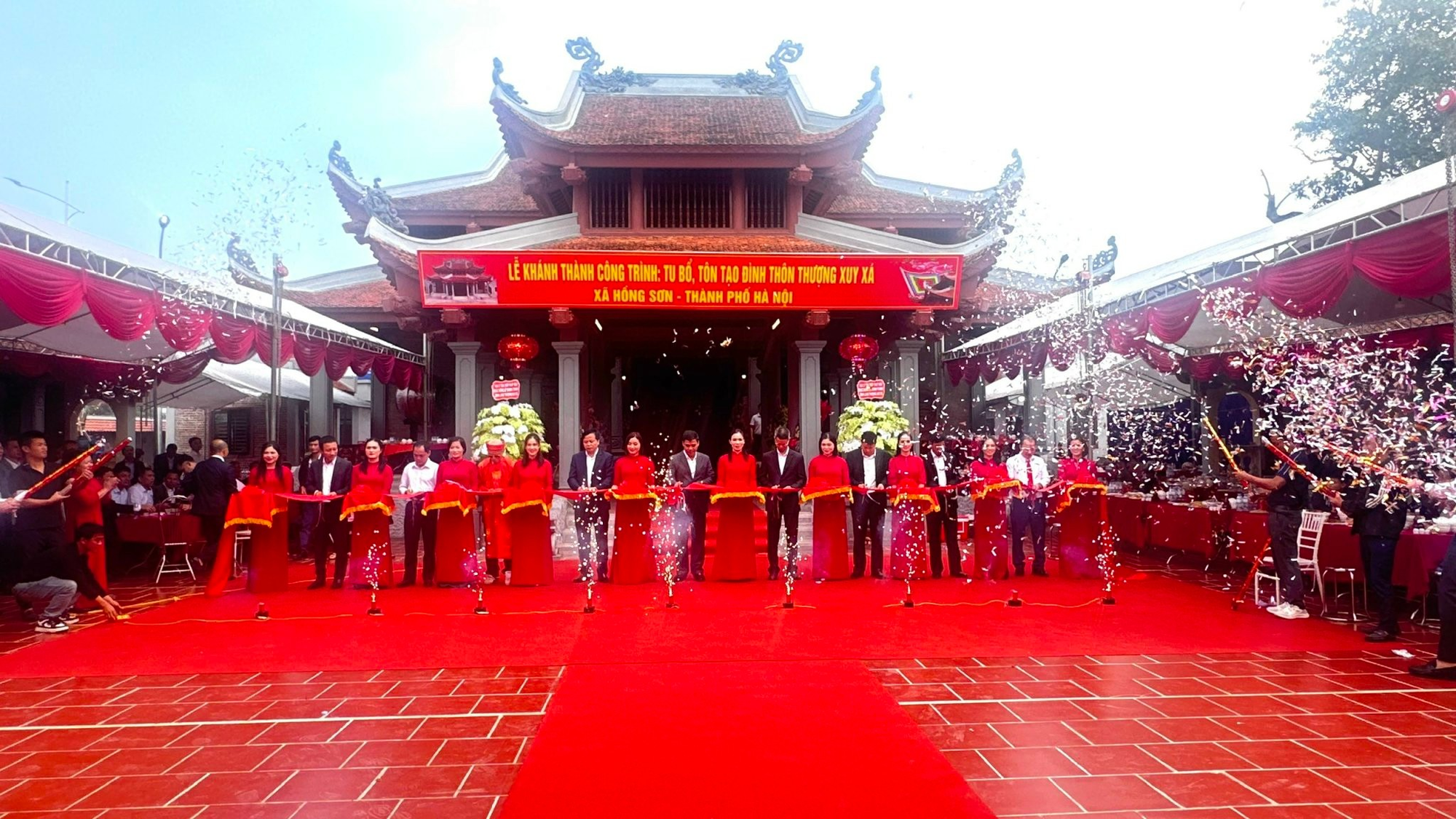 Hồng Sơn khánh thành Đình làng thôn Thượng Xuy Xá- Ảnh 5.