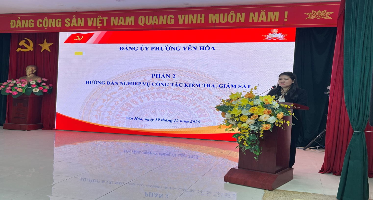 Đảng ủy phường Yên Hòa tổ chức Hội nghị triển khai Kế hoạch kiểm tra, giám sát năm 2026 - Ảnh 3.