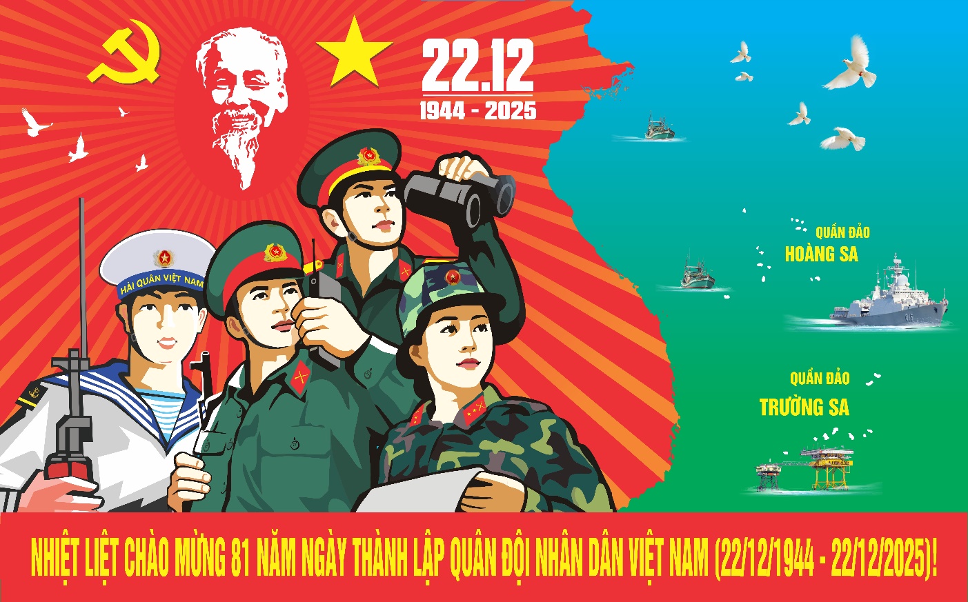BÀI TUYÊN TRUYỀN KỶ NIỆM 81 NĂM NGÀY THÀNH LẬP QUÂN ĐỘI NHÂN DÂN VIỆT NAM (22/12/1944 - 22/12/2025)- Ảnh 3.