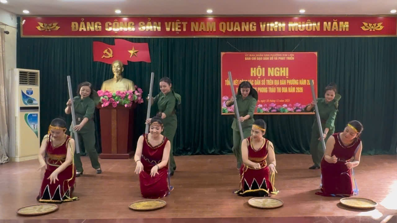 A group of people performing on a stage  AI-generated content may be incorrect.