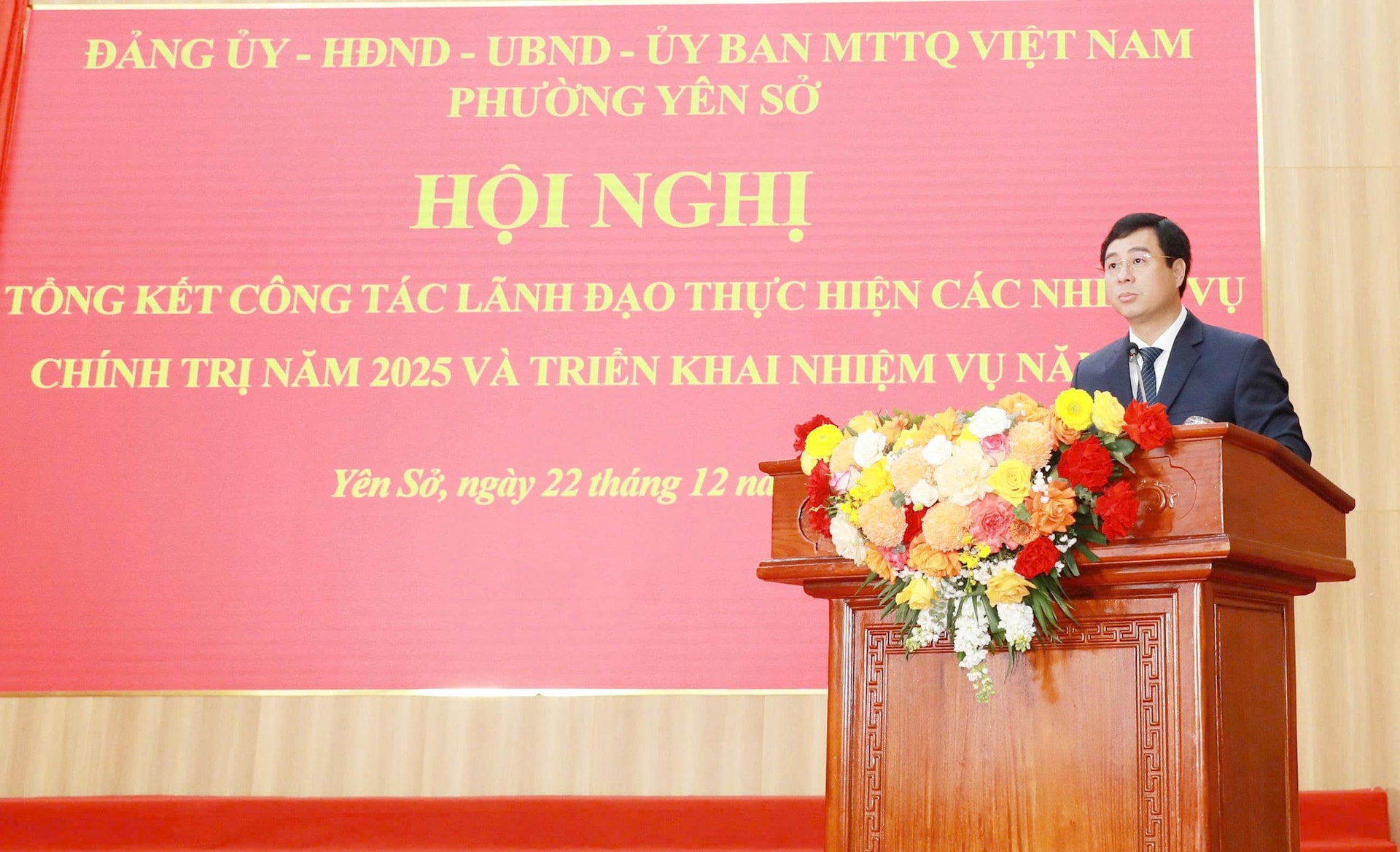 Phường Yên Sở tổng kết công tác lãnh đạo, thực hiện các nhiệm vụ chính trị năm 2025 và triển khai nhiệm vụ năm 2026.- Ảnh 2.