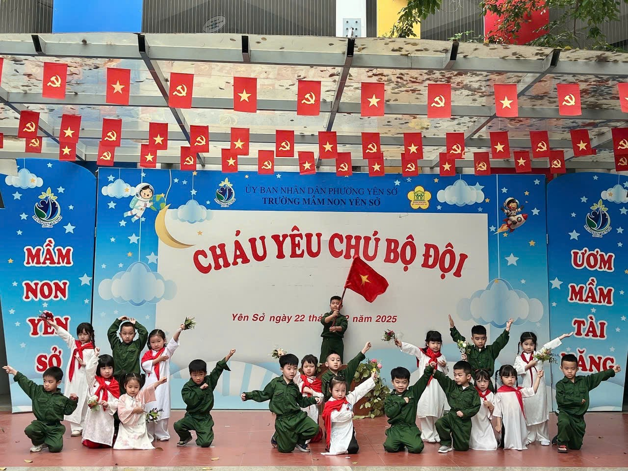 Trường mầm non Yên Sở tổ chức chuối sự kiện chào mừng 81 năm ngày thành lập Quân đội nhân dân Việt Nam (22/12/1944 - 22/12/2025)- Ảnh 3.