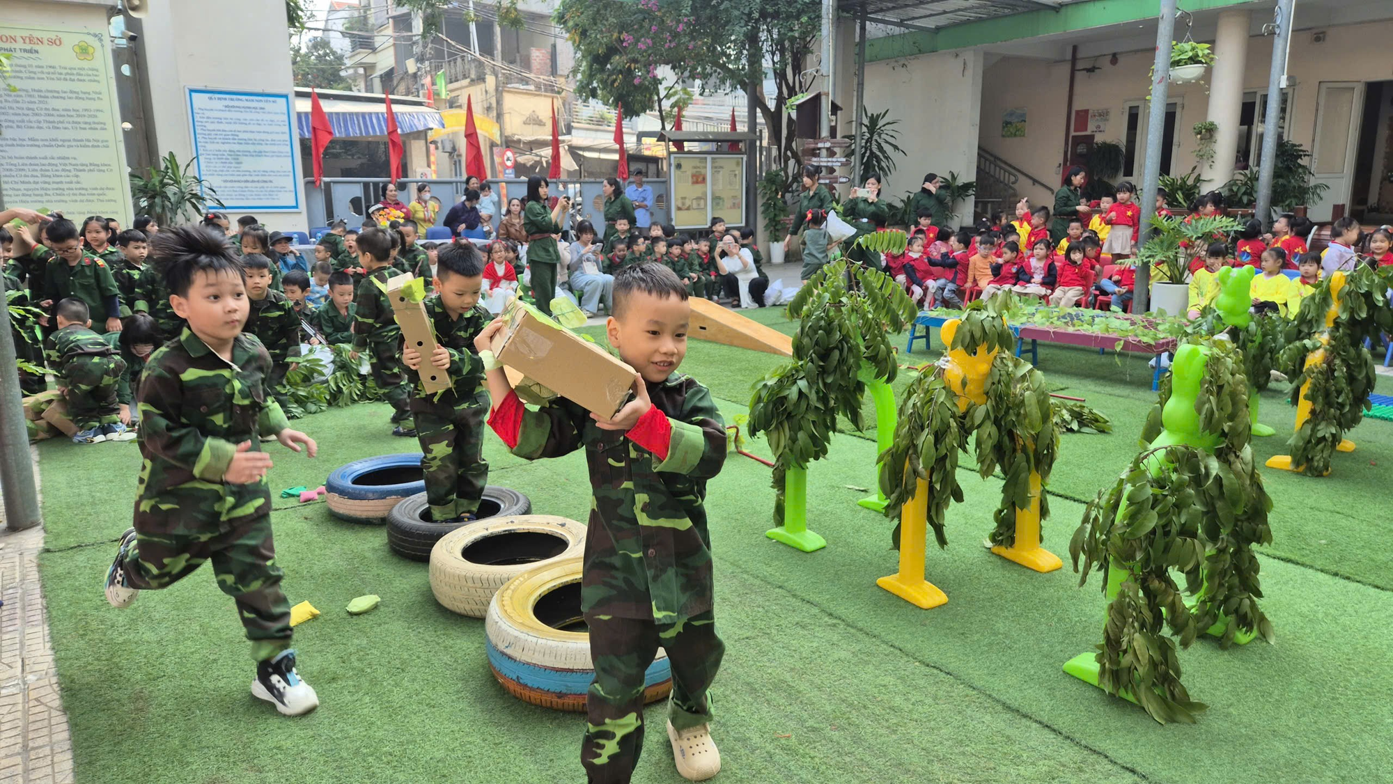 Trường mầm non Yên Sở tổ chức chuối sự kiện chào mừng 81 năm ngày thành lập Quân đội nhân dân Việt Nam (22/12/1944 - 22/12/2025)- Ảnh 4.