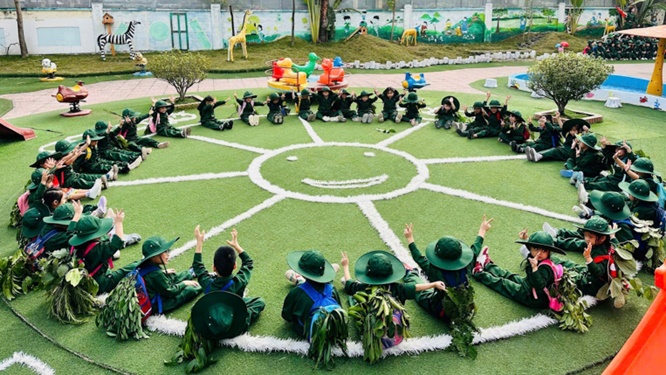 Hoài Đức: Hoạt động ý nghĩa chào mừng Ngày 22/12 tại các trường mầm non- Ảnh 11.