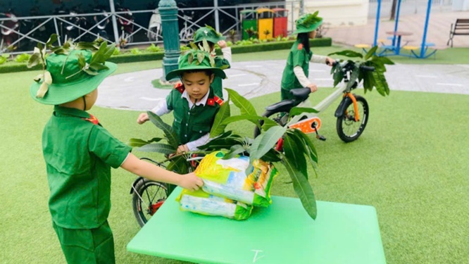 Hoài Đức: Hoạt động ý nghĩa chào mừng Ngày 22/12 tại các trường mầm non- Ảnh 2.