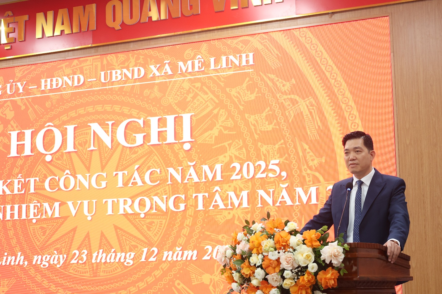 Xã Mê Linh tổng kết công tác năm 2025, triển khai nhiệm vụ trọng tâm năm 2026- Ảnh 1.