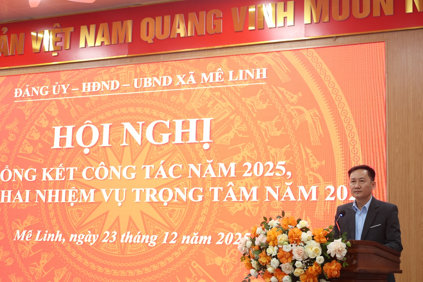 Xã Mê Linh tổng kết công tác năm 2025, triển khai nhiệm vụ trọng tâm năm 2026- Ảnh 2.