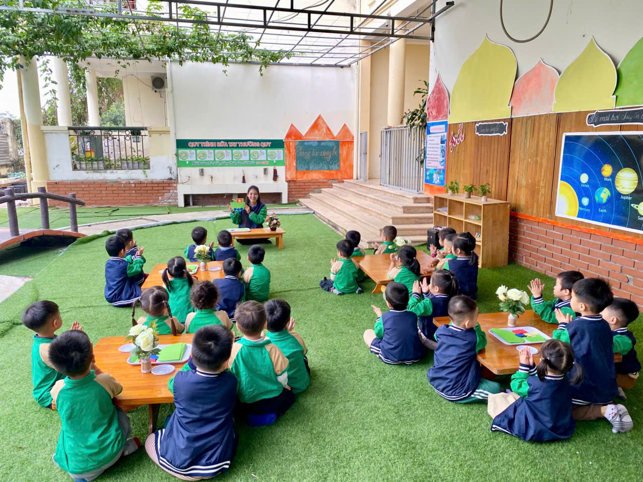 Trường Mầm non Hữu Hòa với chuỗi hoạt động ý nghĩa chào mừng ngày thành lập quân đội Nhân dân Việt Nam 22/12- Ảnh 11.