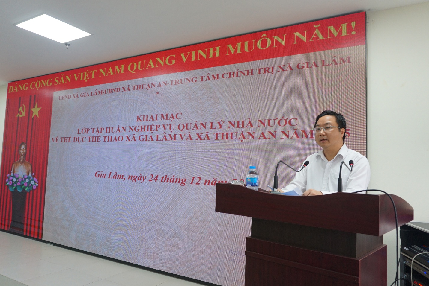 Gia Lâm tổ chức tập huấn nghiệp vụ quản lý nhà nước về thể dục thể thao năm 2025- Ảnh 2.