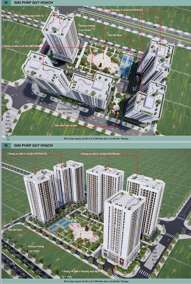 UBND xã Hoài Đức công bố Quy hoạch chi tiết 1/500 Khu nhà ở xã hội Đức Thượng- Ảnh 4.
