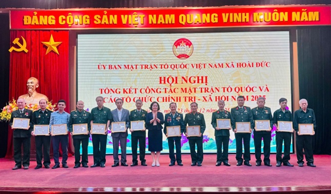 UB MTTQ xã Hoài Đức tổng kết công tác năm 2025, triển khai nhiệm vụ năm 2026- Ảnh 11.