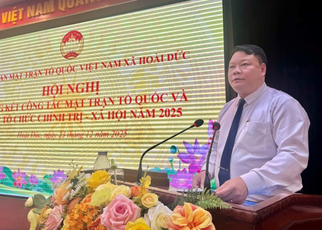 UB MTTQ xã Hoài Đức tổng kết công tác năm 2025, triển khai nhiệm vụ năm 2026- Ảnh 2.