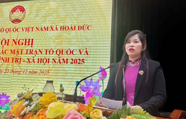 UB MTTQ xã Hoài Đức tổng kết công tác năm 2025, triển khai nhiệm vụ năm 2026- Ảnh 3.