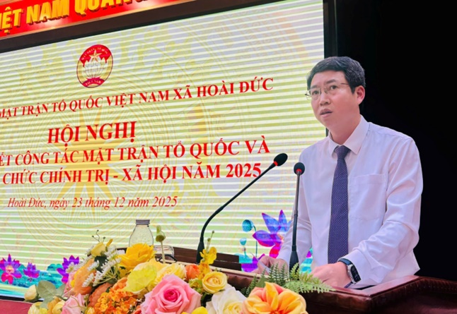 UB MTTQ xã Hoài Đức tổng kết công tác năm 2025, triển khai nhiệm vụ năm 2026- Ảnh 5.