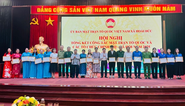 UB MTTQ xã Hoài Đức tổng kết công tác năm 2025, triển khai nhiệm vụ năm 2026- Ảnh 7.