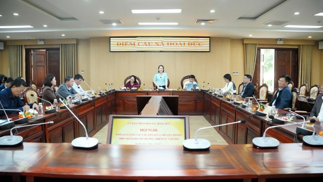 UBND xã Hoài Đức tổ chức tổng kết công tác Y tế, Dân số và Trẻ em năm 2025- Ảnh 2.