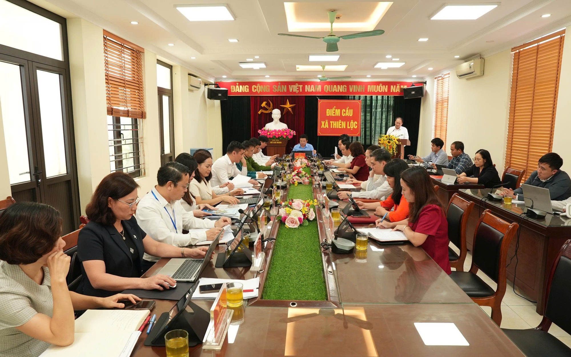 Hội nghị lần thứ Tư Ban chấp hành Đảng bộ xã Thiên Lộc, nhiệm kỳ 2025-2030