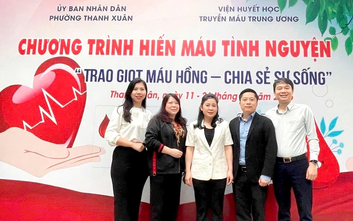 Phường Thanh Xuân đạt kết quả cao trong phong trào hiến máu tình nguyện năm 2025