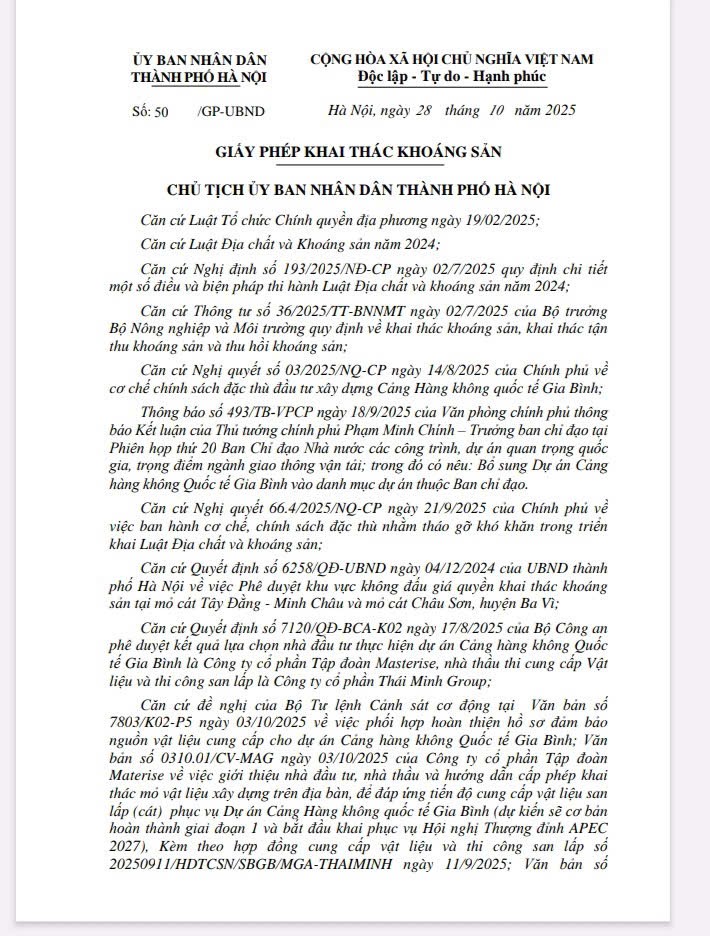 Thông báo của UBND xã Minh Châu về việc niêm yết công khai bản đồ hiện trạng phục vụ công tác giải phóng mặt bằng, hỗ trợ tái định cư thực hiện Dự án khai thác khoáng sản tại mỏ cát Tây Đằng - Minh Châu.- Ảnh 1.