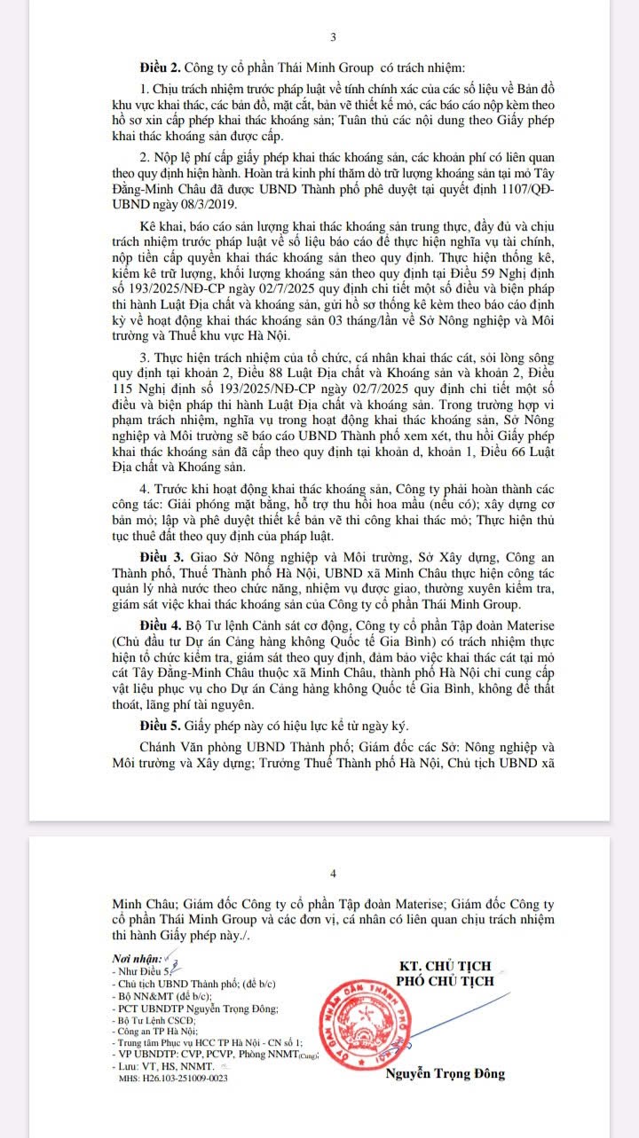 Thông báo của UBND xã Minh Châu về việc niêm yết công khai bản đồ hiện trạng phục vụ công tác giải phóng mặt bằng, hỗ trợ tái định cư thực hiện Dự án khai thác khoáng sản tại mỏ cát Tây Đằng - Minh Châu.- Ảnh 3.