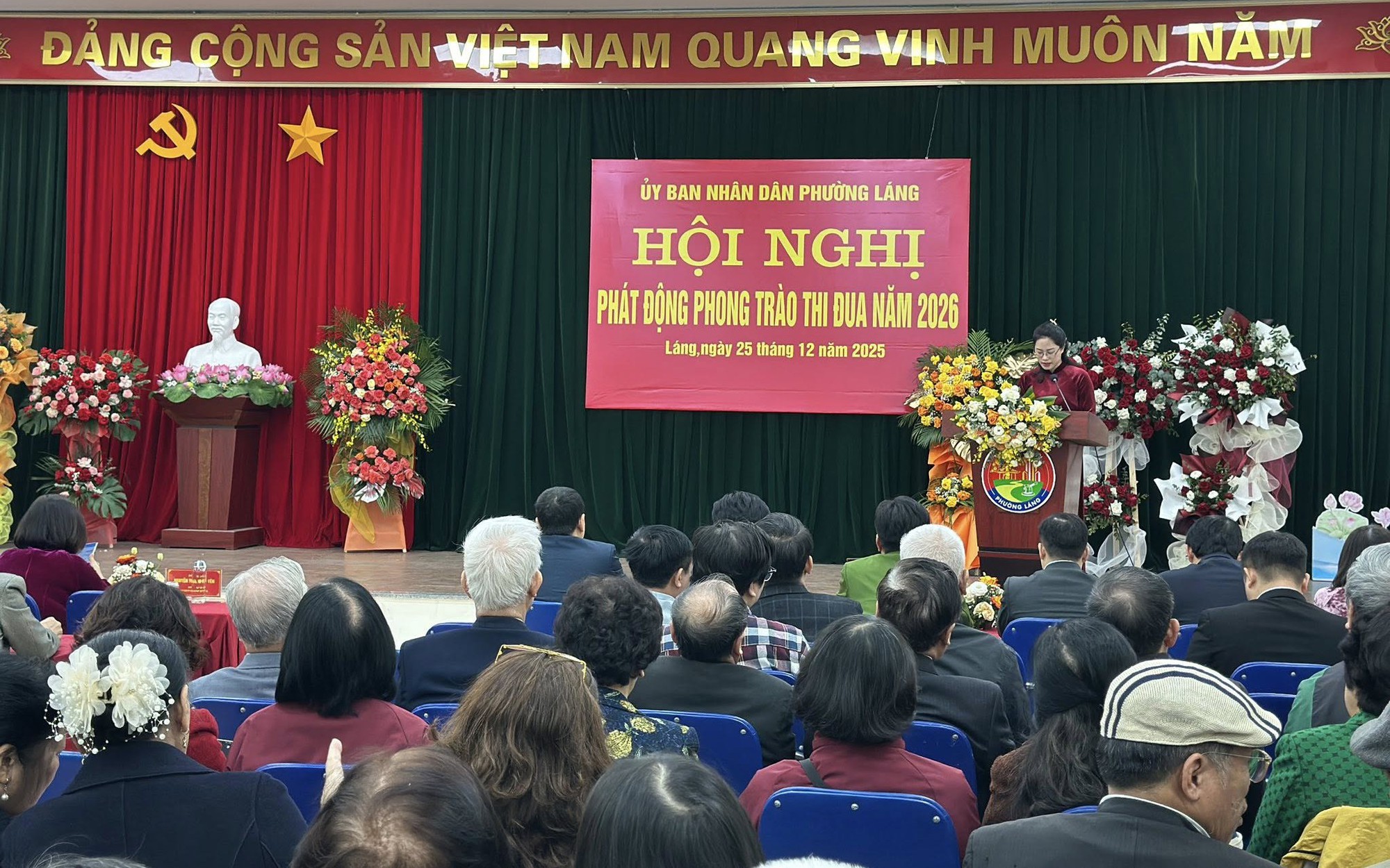 PHƯỜNG LÁNG TỔ CHỨC HỘI NGHỊ PHÁT ĐỘNG PHONG TRÀO THI ĐUA YÊU NƯỚC NĂM 2026 