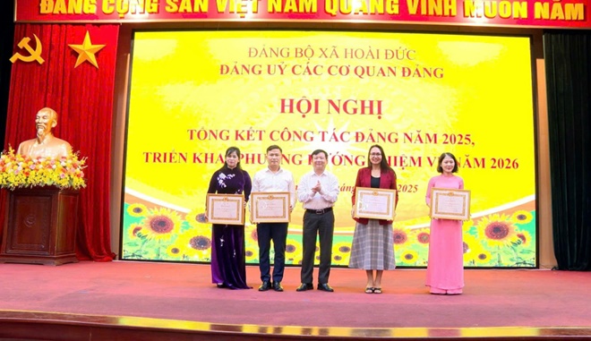 Đảng bộ các Cơ quan Đảng xã Hoài Đức tổ chức tổng kết công tác Đảng năm 2025- Ảnh 8.
