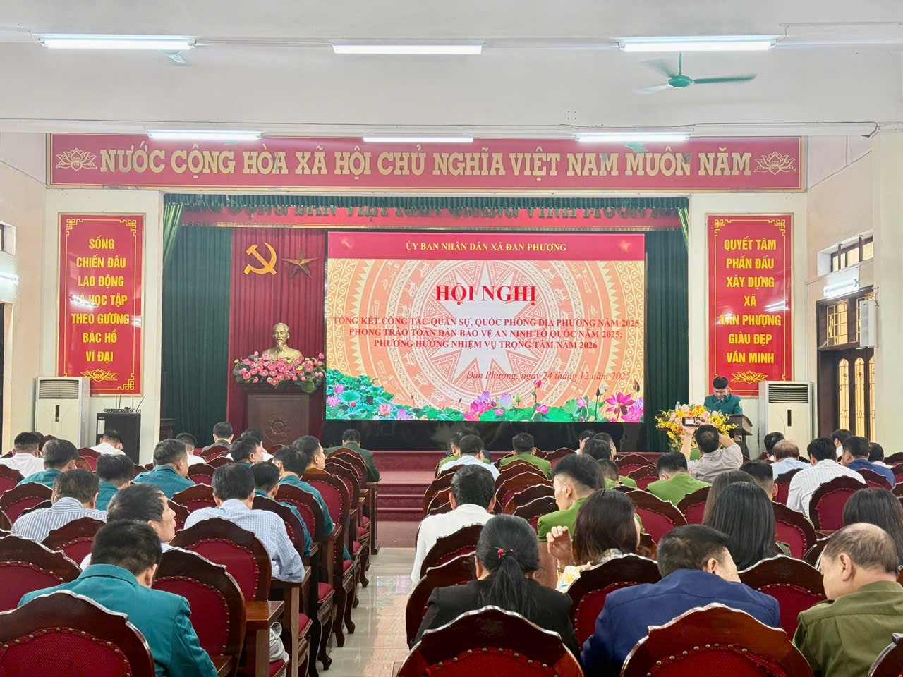 Tổng kết công tác quốc phòng an ninh năm 2025, triển khai nhiệm vụ năm 2026.- Ảnh 1.