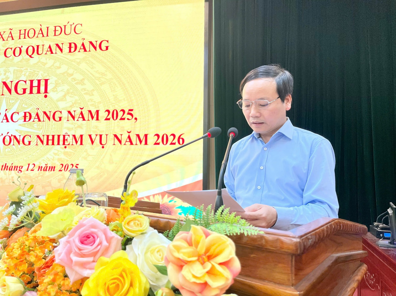 Đảng bộ các Cơ quan Đảng xã Hoài Đức tổ chức tổng kết công tác Đảng năm 2025- Ảnh 1.