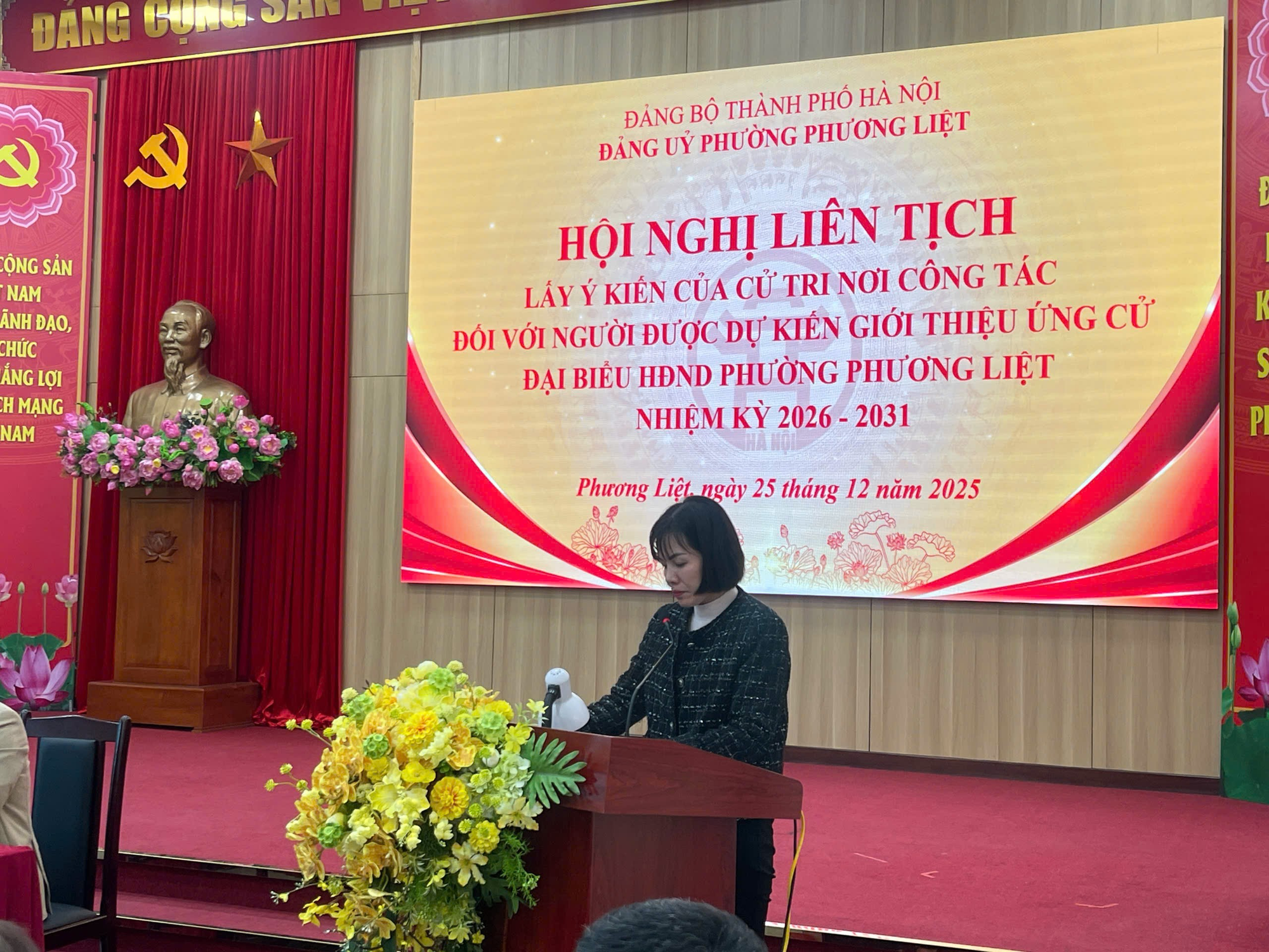 Phường Phương Liệt tổ chức Hội nghị lấy ý kiến cử tri nơi công tác đối với người được dự kiến ứng cử đại biểu HĐND phường nhiệm kỳ 2026-2031- Ảnh 2.