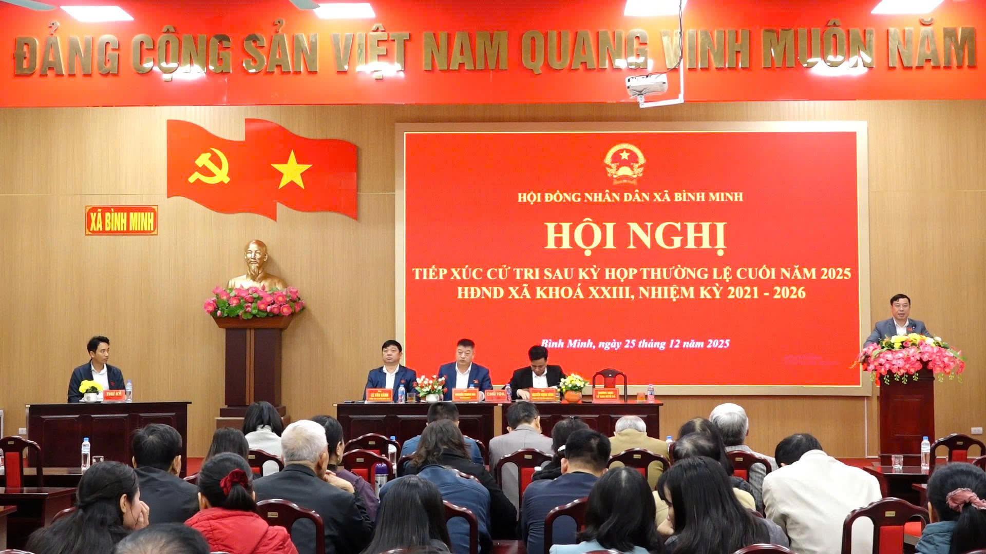 Hội nghị tiếp xúc cử tri sau kỳ họp thường lệ cuối năm 2025 HĐND xã khoá XXIII, nhiệm kỳ 2021- 2026