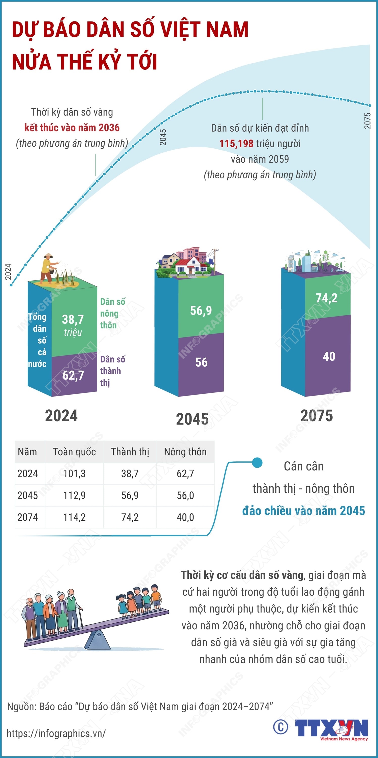 Dự báo dân số Việt Nam nửa thế kỷ tới- Ảnh 1.